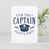 Carte De Remerciements Je suis le capitaine (Debout devant)