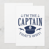 Carte De Remerciements Je suis le capitaine (Devant / Derrière)