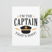 Carte De Remerciements Je suis le capitaine (Debout devant)