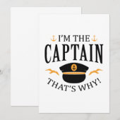 Carte De Remerciements Je suis le capitaine (Devant / Derrière)