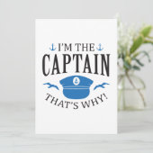 Carte De Remerciements Je Suis Le Capitaine (Debout devant)