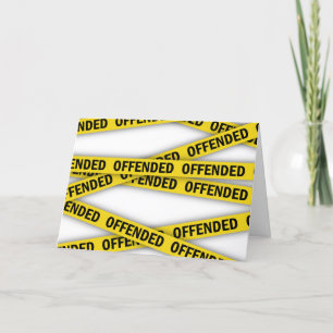 Carte De Remerciements Je suis offensé que la police ne croise pas