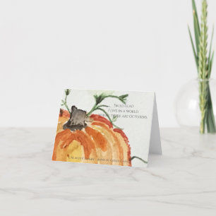 Carte De Remerciements Je suis si contente de vivre dans un monde...Octob