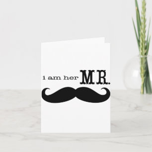 Carte De Remerciements Je suis son Monsieur Moustache remercie