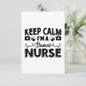 Carte De Remerciements Je suis une infirmière étudiante (Debout devant)