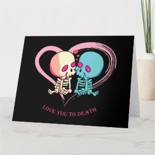 Carte De Remerciements Je t'aime à mourir pour la Saint Valentin.