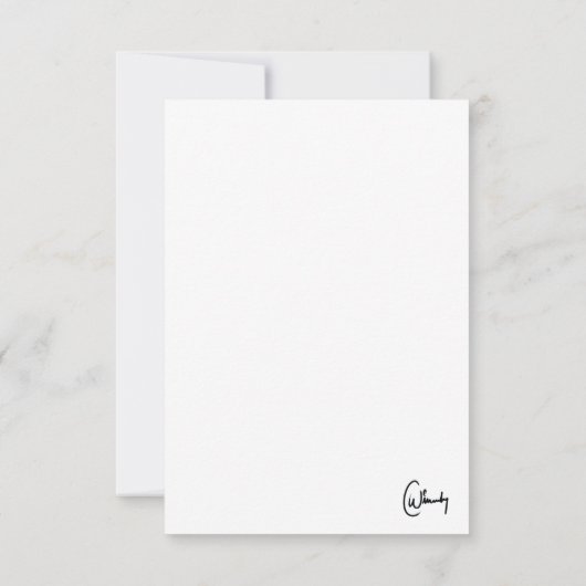 Carte De Remerciements Je t'aime plus que de la tasse de café (Dos)