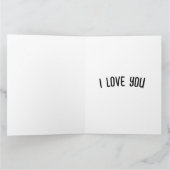 CARTE DE REMERCIEMENTS JE T'AIME ROMANTIQUE SUNSET GREETING CARD (Intérieur)