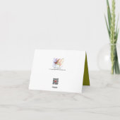 Carte De Remerciements Je volerai vers Away(2) Note Card (Dos)