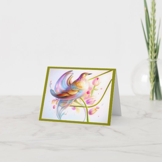 Carte De Remerciements Je volerai vers Away(2) Note Card (Devant)