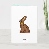 Carte De Remerciements Je vous souhaite une joyeuse Pâques | Gâteau d'agn (Dos)