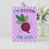 Carte De Remerciements Je vous soutiens pour le jeu de nourriture (Debout devant)