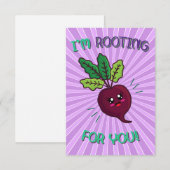 Carte De Remerciements Je vous soutiens pour le jeu de nourriture (Devant / Derrière)