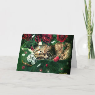 Carte De Remerciements Jealous Cat anti-Valentine Greeting Card