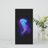 Carte De Remerciements Jellyfish éclatante couleur (Debout devant)