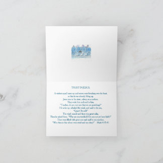 Carte De Remerciements Jésus calme la mer