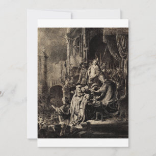 Carte De Remerciements Jésus-Christ devant Pilate