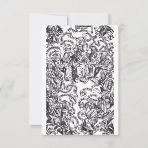 Carte De Remerciements Jésus-Christ et 12 Apôtres