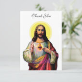 Carte De Remerciements Jesus Christus en style pop art (Debout devant)