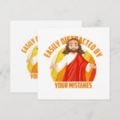 Carte De Remerciements Jésus drôle (Devant / Derrière)