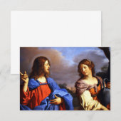 Carte De Remerciements Jésus et Marie Magdalene (Devant / Derrière)
