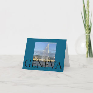 Carte De Remerciements Jet d'Eau à Genève