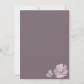 Carte De Remerciements Jet floral d'aquarelle sensible (Dos)