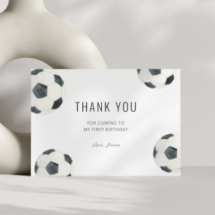 Carte De Remerciements Jeu Heure Football Football Garçon Anniversaire