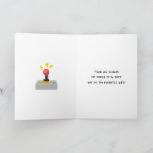 Carte De Remerciements Jeux vidéo fête d'anniversaire (Intérieur)