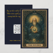 Carte De Remerciements JOAO Fan Art Dieu (Devant / Derrière)