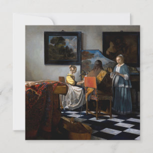 Carte De Remerciements Johannes Vermeer - Le Concert