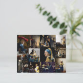 Carte De Remerciements Johannes Vermeer - Patchwork de chefs-d'oeuvre (Debout devant)
