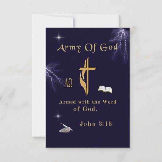 Carte De Remerciements John 3:16 (Devant)