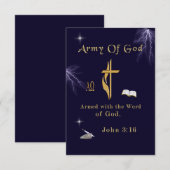 Carte De Remerciements John 3:16 (Devant / Derrière)