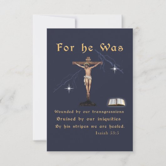 Carte De Remerciements John 3:16 (Devant)