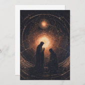 Carte De Remerciements John Dee Occult Crystal Sphere (Devant / Derrière)