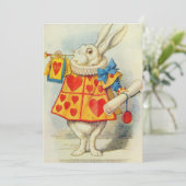 Carte De Remerciements John Tenniel | Le lapin blanc (Debout devant)
