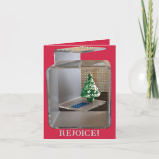 CARTE DE REMERCIEMENTS JOIE AU MONDE NOËL ARBRE