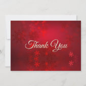 Carte De Remerciements Joli art en marbre à monogramme rouge (Devant)