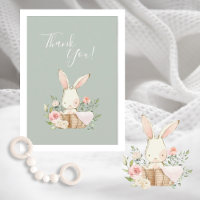 Joli Baby shower Bunny vert