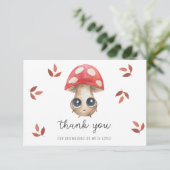 Carte De Remerciements Joli champignon - remerciement baby shower (Debout devant)