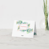 Carte De Remerciements Joli Conte de Fées Pour Deux Fleur Tropicale de Fl (Dos)