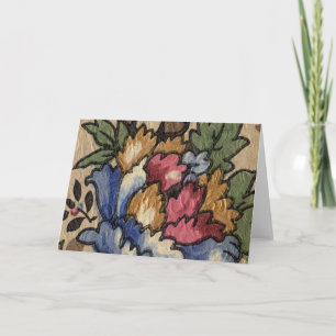 Carte De Remerciements Joli détail du fond d'écran d'époque