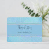 Carte De Remerciements Joli en bleu (Debout devant)