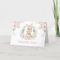 Joli Lapin Floral Rose Lapin Lapin Bébé Fille Plié