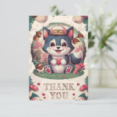 Carte De Remerciements Joli loup mystique (Debout devant)