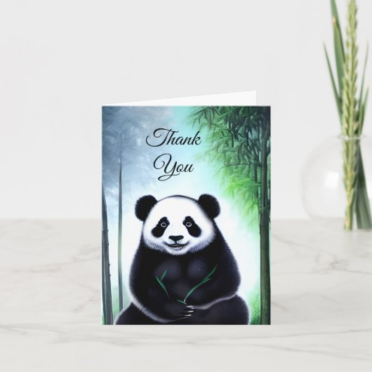 Carte De Remerciements Joli Petit Panda Cub (Devant)