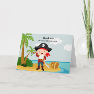Carte De Remerciements Joli Pirate