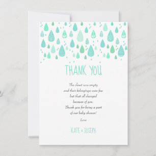 Carte De Remerciements Joli poème de remerciement pour baby shower aux go