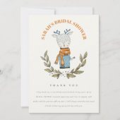 Carte De Remerciements Joli pull moche d'hiver pour enterrement de vie de (Devant)